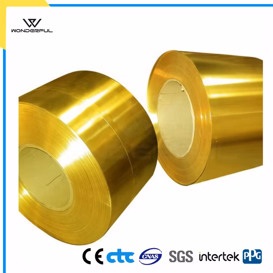 0.08-2mm Thickness Alloy 25 Beryllium Copper Stripping Machine Copper Strips Brass Strip Half Hard Pure Thin Copper Foil