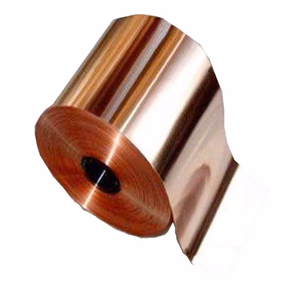 Tira de bobina de cobre de aquecimento de bronze de vários tamanhos personalizados/tira de folha de cobre de fita